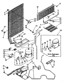 Unit Parts parts for Kenmore Freezer 106.8265982 (1068265982, 106 8265982) from AppliancePartsPros.com
