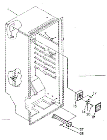 Liner Parts parts for Kenmore Freezer 106.8281510 (1068281510, 106 8281510) from AppliancePartsPros.com