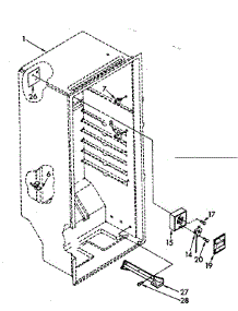 Liner Parts parts for Kenmore Freezer 106.8281511 (1068281511, 106 8281511) from AppliancePartsPros.com