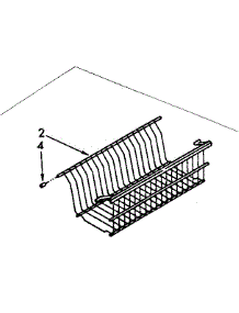 Shelf Parts parts for Kenmore Freezer 106.8281511 (1068281511, 106 8281511) from AppliancePartsPros.com