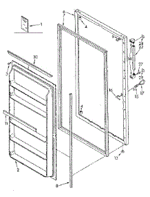 Door Parts parts for Kenmore Freezer 106.8282381 (1068282381, 106 8282381) from AppliancePartsPros.com