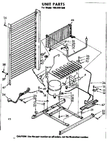 Unit Parts parts for Kenmore Freezer 106.8301560 (1068301560, 106 8301560) from AppliancePartsPros.com