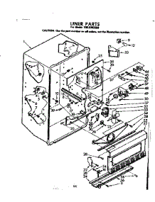 Liner Parts parts for Kenmore Freezer 106.8302050 (1068302050, 106 8302050) from AppliancePartsPros.com