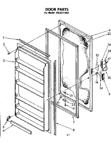 Door Parts parts for Kenmore Freezer 106.8311651 (1068311651, 106 8311651) from AppliancePartsPros.com