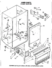 Liner Parts parts for Kenmore Freezer 106.8311660 (1068311660, 106 8311660) from AppliancePartsPros.com