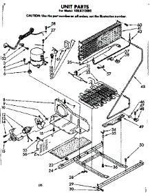 Unit Parts parts for Kenmore Freezer 106.8312050 (1068312050, 106 8312050) from AppliancePartsPros.com