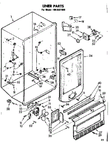 Liner Parts parts for Kenmore Freezer 106.8321660 (1068321660, 106 8321660) from AppliancePartsPros.com