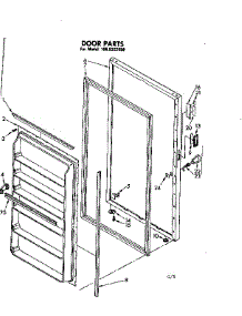 Door Parts parts for Kenmore Freezer 106.8322050 (1068322050, 106 8322050) from AppliancePartsPros.com