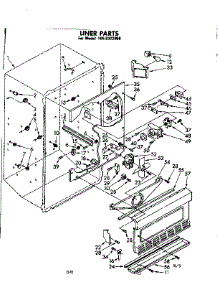 Liner Parts parts for Kenmore Freezer 106.8322050 (1068322050, 106 8322050) from AppliancePartsPros.com