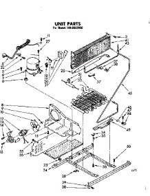 Unit Parts parts for Kenmore Freezer 106.8322050 (1068322050, 106 8322050) from AppliancePartsPros.com