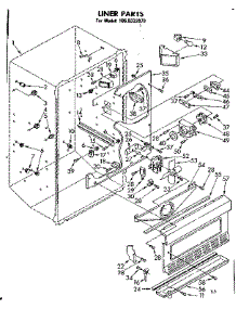 Liner Parts parts for Kenmore Freezer 106.8332070 (1068332070, 106 8332070) from AppliancePartsPros.com