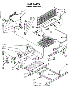 Unit Parts parts for Kenmore Freezer 106.8332070 (1068332070, 106 8332070) from AppliancePartsPros.com