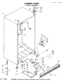 Cabinet Parts parts for Kenmore Freezer 106.8332071 (1068332071, 106 8332071) from AppliancePartsPros.com