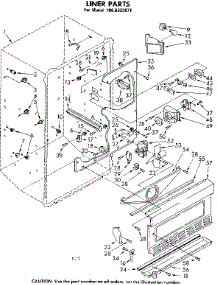 Liner Parts parts for Kenmore Freezer 106.8332071 (1068332071, 106 8332071) from AppliancePartsPros.com