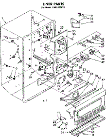 Liner Parts parts for Kenmore Freezer 106.8332072 (1068332072, 106 8332072) from AppliancePartsPros.com