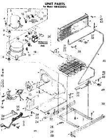 Unit Parts parts for Kenmore Freezer 106.8332073 (1068332073, 106 8332073) from AppliancePartsPros.com