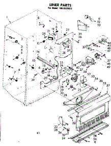 Liner Parts parts for Kenmore Freezer 106.8332073 (1068332073, 106 8332073) from AppliancePartsPros.com