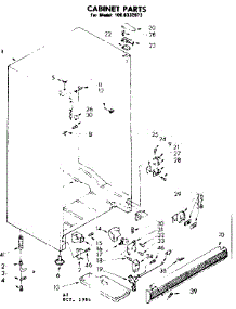Cabinet Parts parts for Kenmore Freezer 106.8332073 (1068332073, 106 8332073) from AppliancePartsPros.com