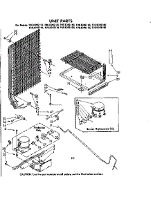 Unit Parts parts for Kenmore Refrigerator 106.8345100 (1068345100, 106 8345100) from AppliancePartsPros.com
