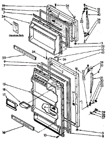 Door Parts parts for Kenmore Refrigerator 106.8364383 (1068364383, 106 8364383) from AppliancePartsPros.com