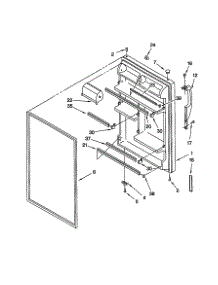 Refrigerator Door parts for Kenmore Refrigerator 106.69857990 (10669857990, 106 69857990) from AppliancePartsPros.com