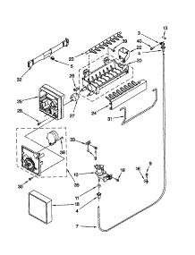 Icemaker parts for Kenmore Refrigerator 106.69857991 (10669857991, 106 69857991) from AppliancePartsPros.com