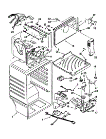 Liner parts for Kenmore Refrigerator 106.69867990 (10669867990, 106 69867990) from AppliancePartsPros.com