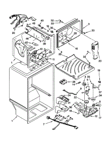 Liner parts for Kenmore Refrigerator 106.69882990 (10669882990, 106 69882990) from AppliancePartsPros.com
