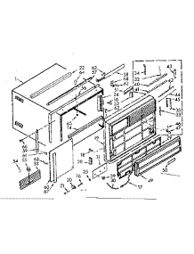 Cabinet Parts parts for Kenmore Heat Pump System 106.70070 (10670070, 106 70070) from AppliancePartsPros.com
