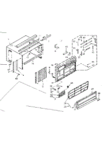 Cabinet Parts parts for Kenmore Heat Pump System 106.70140 (10670140, 106 70140) from AppliancePartsPros.com