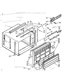 Cabinet Parts parts for Kenmore Heat Pump System 106.70145 (10670145, 106 70145) from AppliancePartsPros.com