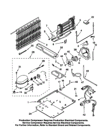 Unit parts for Kenmore Refrigerator 106.70167990 (10670167990, 106 70167990) from AppliancePartsPros.com