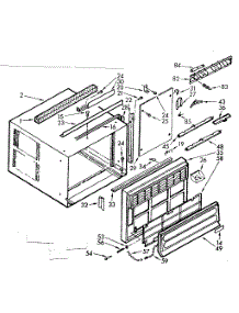 Cabinet Parts parts for Kenmore Heat Pump System 106.70175 (10670175, 106 70175) from AppliancePartsPros.com