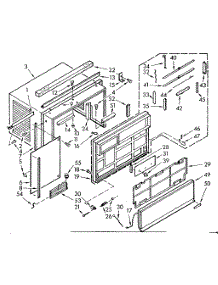 Cabinet Parts parts for Kenmore Heat Pump System 106.70210 (10670210, 106 70210) from AppliancePartsPros.com