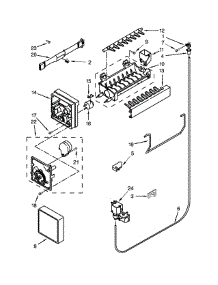 Icemaker Parts parts for Kenmore Refrigerator 106.70213410 (10670213410, 106 70213410) from AppliancePartsPros.com
