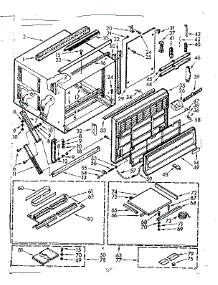 Cabinet Parts parts for Kenmore Heat Pump System 106.70225 (10670225, 106 70225) from AppliancePartsPros.com