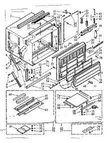 Cabinet Parts parts for Kenmore Heat Pump System 106.70226 (10670226, 106 70226) from AppliancePartsPros.com