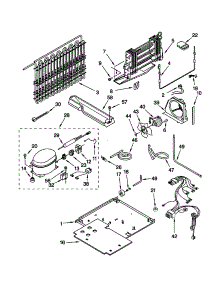 Unit parts for Kenmore Refrigerator 106.70262990 (10670262990, 106 70262990) from AppliancePartsPros.com