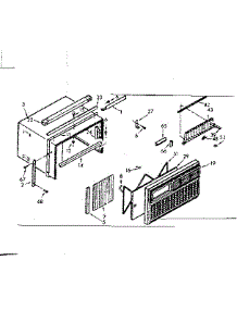 Cabinet Parts parts for Kenmore Heat Pump System 106.70600 (10670600, 106 70600) from AppliancePartsPros.com