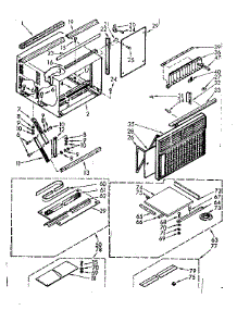 Cabinet Parts parts for Kenmore Heat Pump System 106.70640 (10670640, 106 70640) from AppliancePartsPros.com