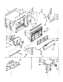 Cabinet Parts parts for Kenmore Heat Pump System 106.70720 (10670720, 106 70720) from AppliancePartsPros.com