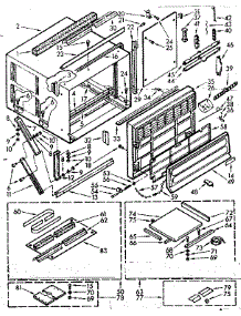 Cabinet Parts parts for Kenmore Heat Pump System 106.70726 (10670726, 106 70726) from AppliancePartsPros.com