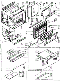 Cabinet Parts parts for Kenmore Heat Pump System 106.70730 (10670730, 106 70730) from AppliancePartsPros.com