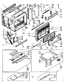 Cabinet Parts parts for Kenmore Heat Pump System 106.70740 (10670740, 106 70740) from AppliancePartsPros.com
