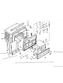 Cabinet Parts parts for Kenmore Heat Pump System 106.70760 (10670760, 106 70760) from AppliancePartsPros.com