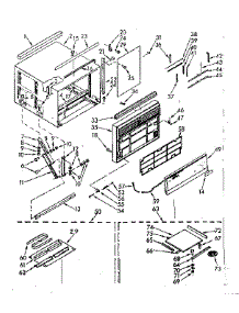 Cabinet Parts parts for Kenmore Heat Pump System 106.70800 (10670800, 106 70800) from AppliancePartsPros.com