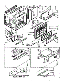 Cabinet Parts parts for Kenmore Heat Pump System 106.70802 (10670802, 106 70802) from AppliancePartsPros.com