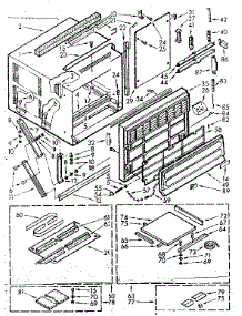 Cabinet Parts parts for Kenmore Heat Pump System 106.70805 (10670805, 106 70805) from AppliancePartsPros.com