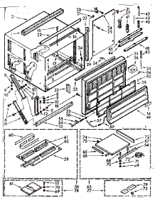 Cabinet Parts parts for Kenmore Heat Pump System 106.70815 (10670815, 106 70815) from AppliancePartsPros.com