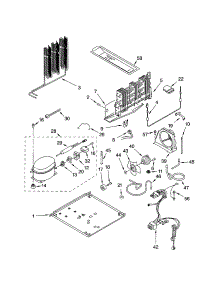 Unit parts for Kenmore Refrigerator 106.70842102 (10670842102, 106 70842102) from AppliancePartsPros.com